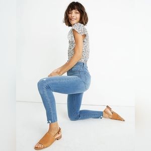 Madewell Tall 10" High-Rise Roadtripper Jeggings in Jancey Wash